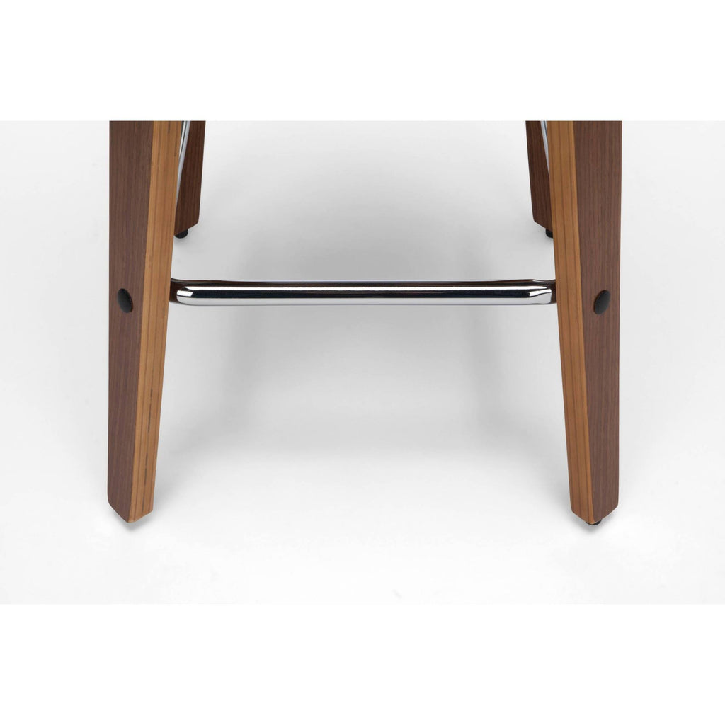 Ivory Bentwood Vinyl Swivel Stool E643