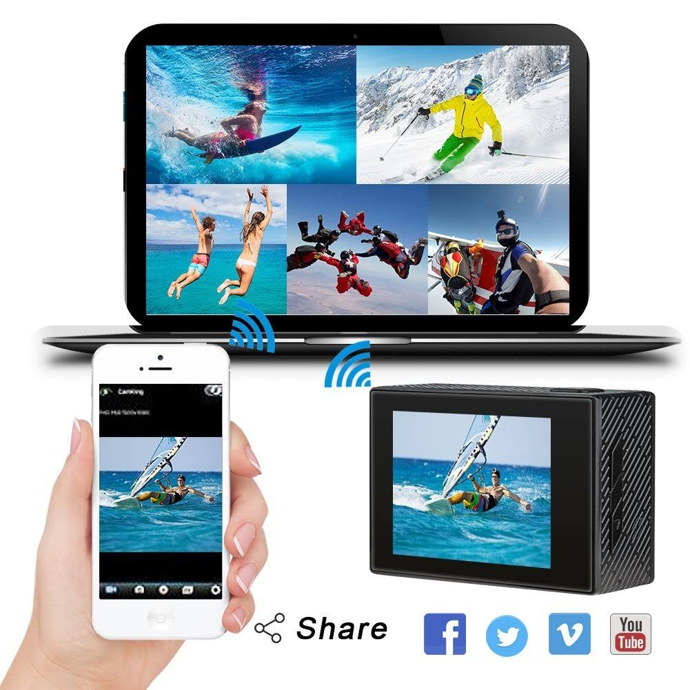 4K 20MP WiFi Action Camera with EIS X9156