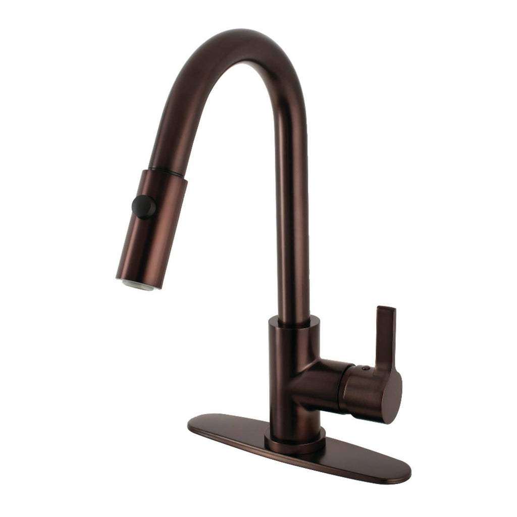 Oil Rubbed Bronze Pull-Down Kitchen Faucet H8429