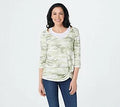 Green Camo Slub Knit Tank S23942