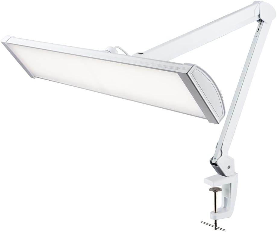 Black 26 Inches Wide LED Desk Lamp with Clamp W310041