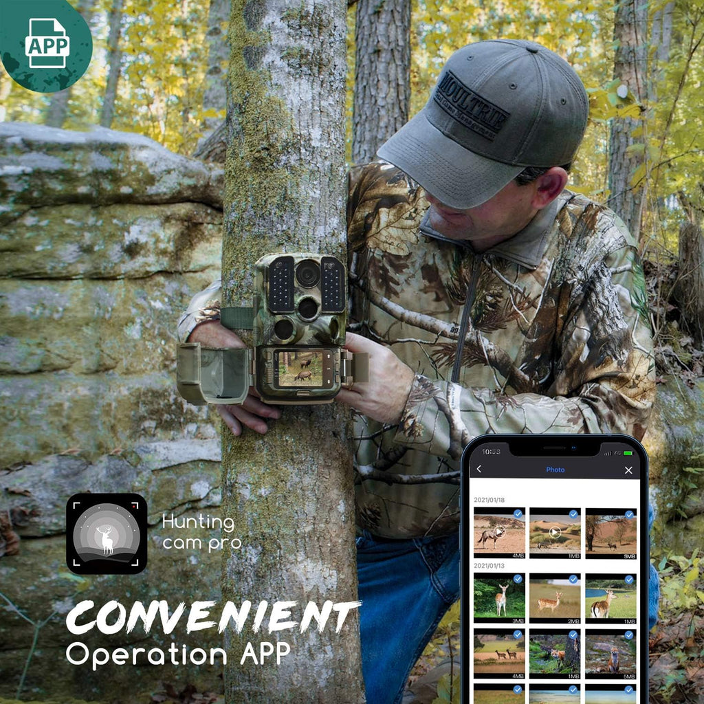 24MP 1296P Night Vision Waterproof IP66 Wildlife Trail Camera with WiFi X83162