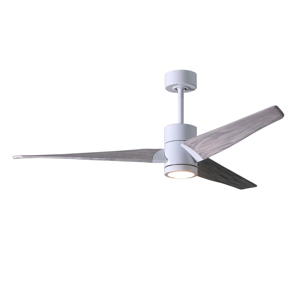 Gloss White Ceiling Fan with Light J526