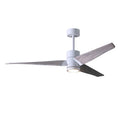 Gloss White Ceiling Fan with Light J526