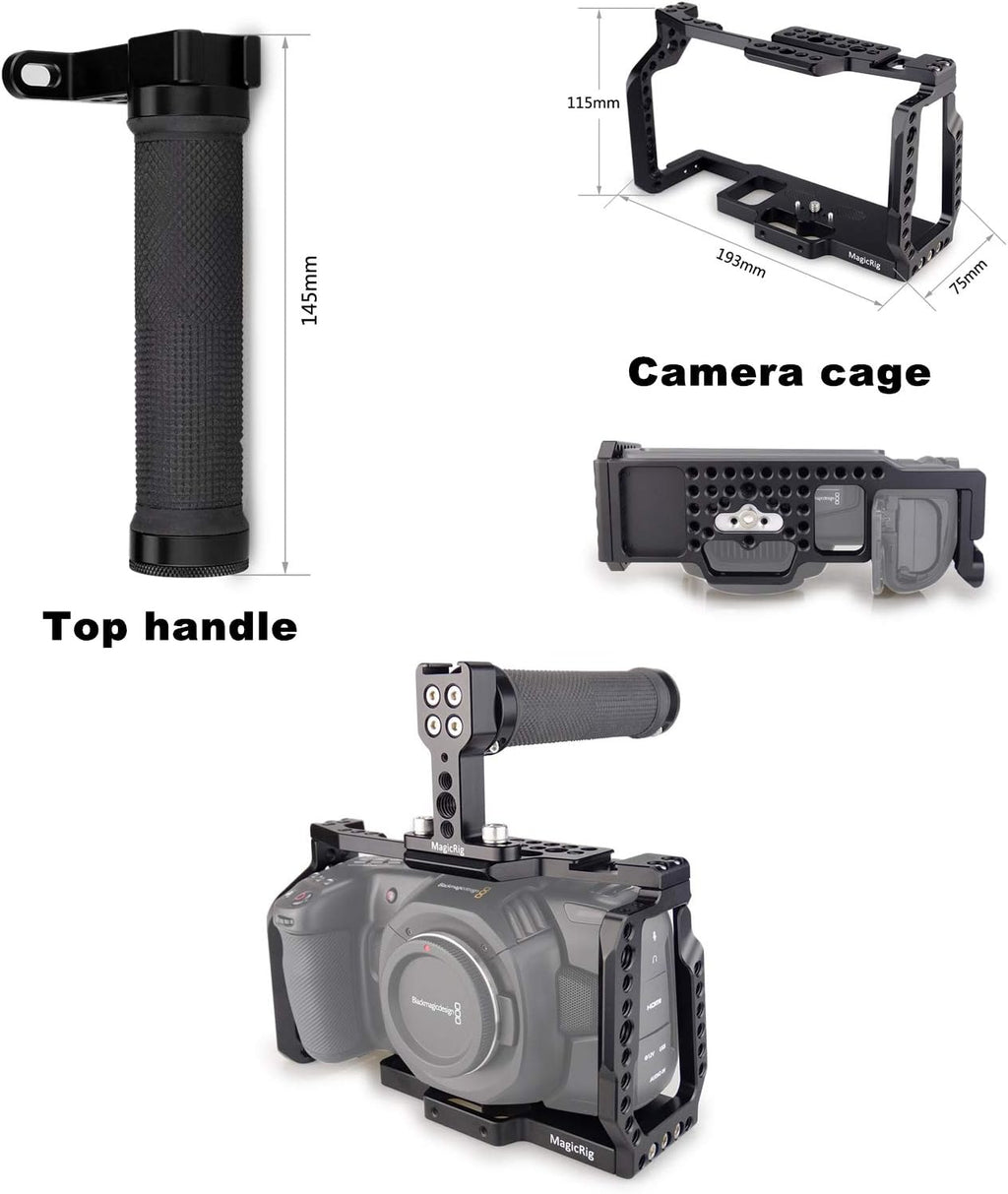 Camera Cage with NATO Handle for Blackmagic Design Pocket Cinema Camera 4K /6K Z68857