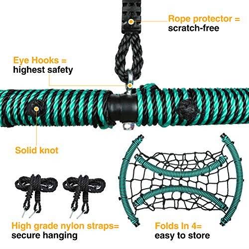 Spider Web Swing 40 inch with Steel Frame and 2 Hanging Straps E649
