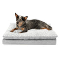 Orthopedic Pillow Top Mattress Pet Bed, Gray, Large J183