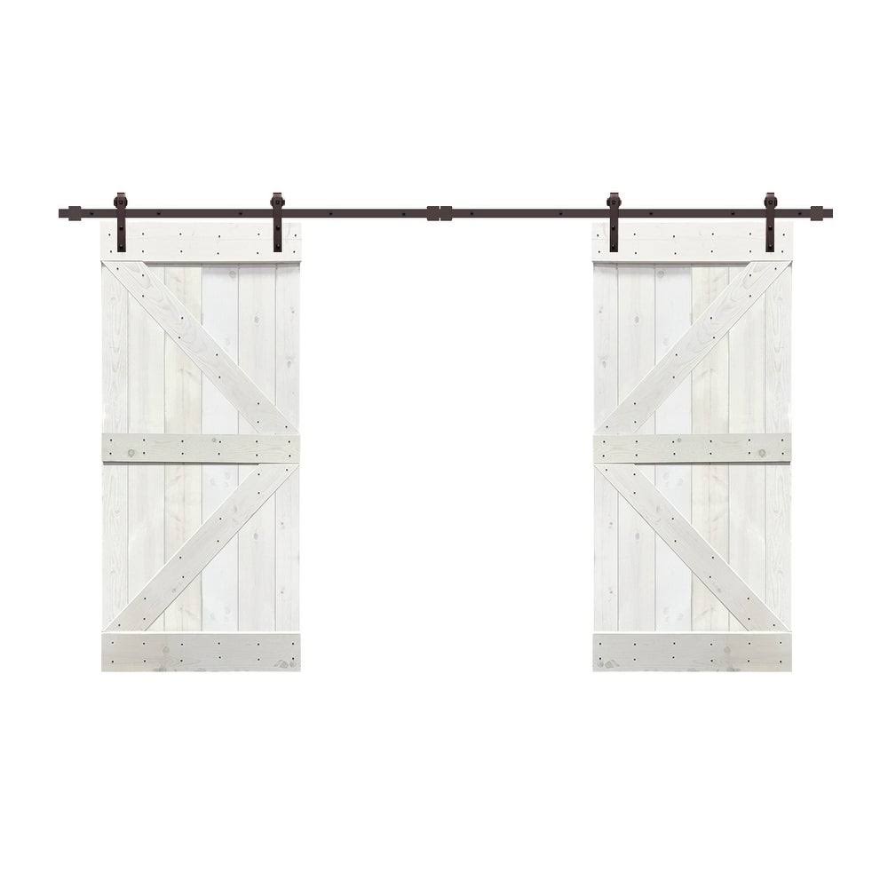84 x 84 Colonial Maple Barn Door with Hardware Kit R937028