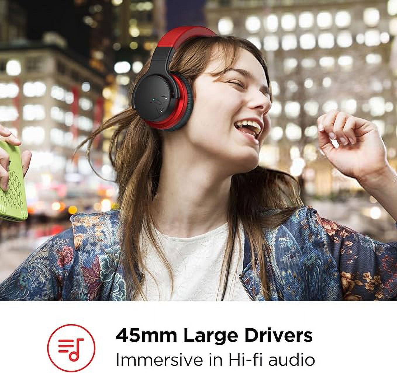 Open Box Active Noise Cancelling Over Ear Bluetooth Headphones Z99415