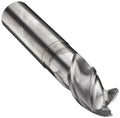 Carbide Corner Radius End Mill, Long Length, TiCN Finish, 3-Flute K10056