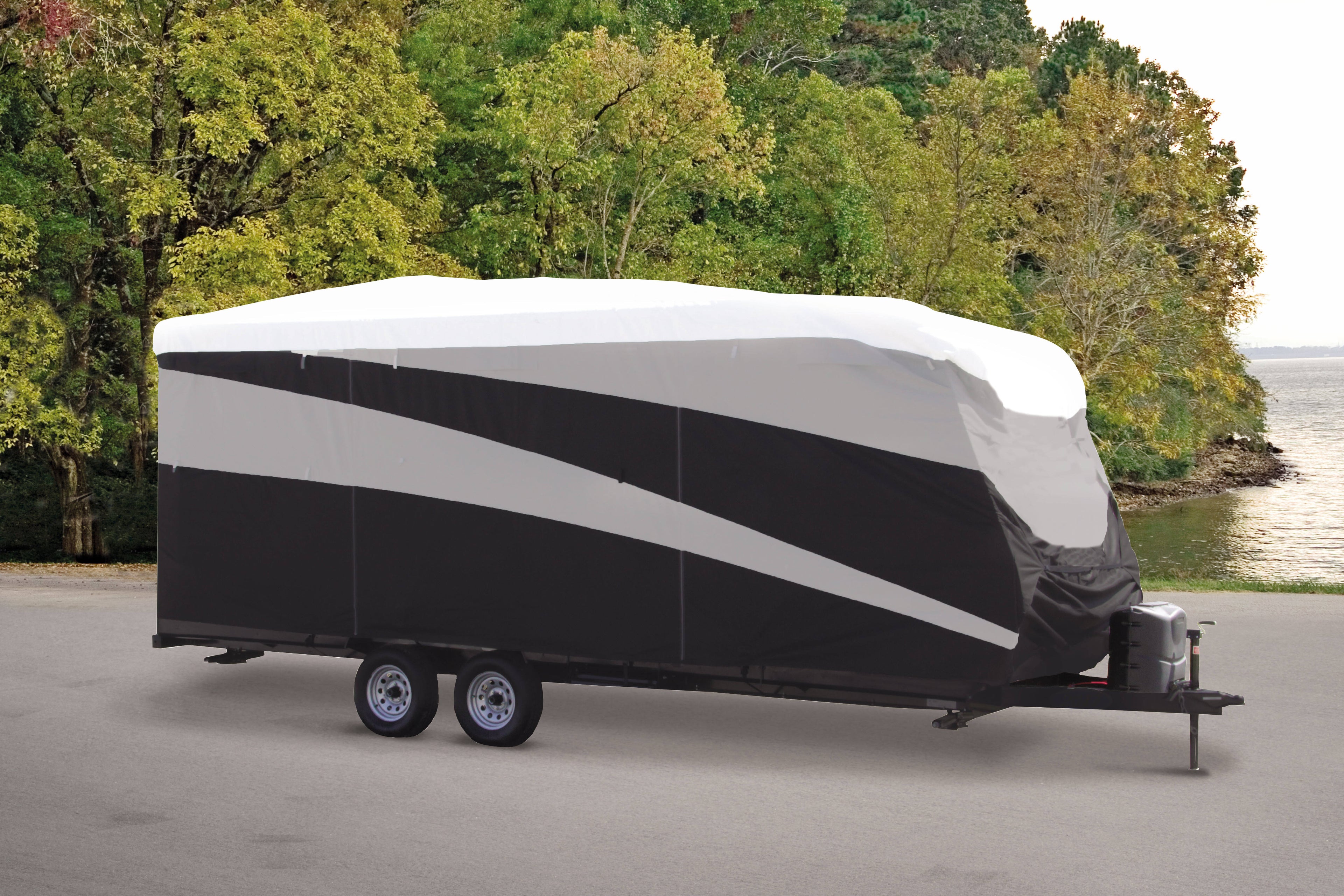Black Travel Trailer Cover Q73338