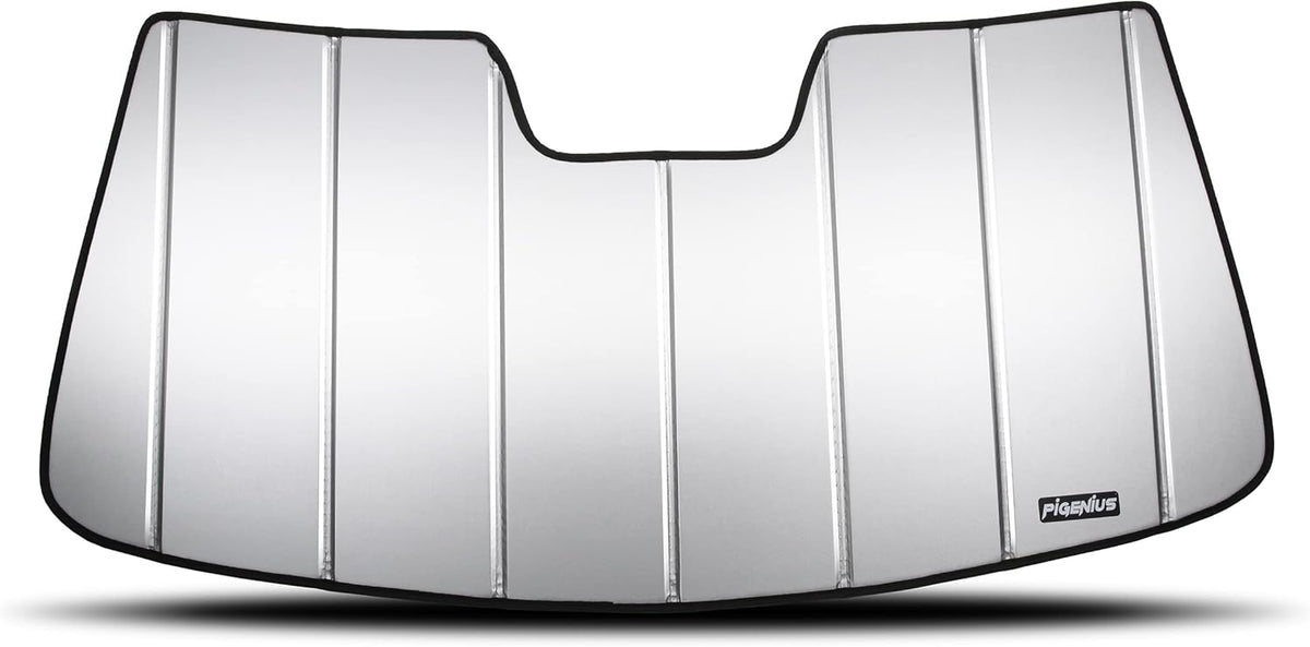 Windshield Sun Shade for Chevy Silverado / GMC Sierra 1500, Grey, Pack of 2 Y60003