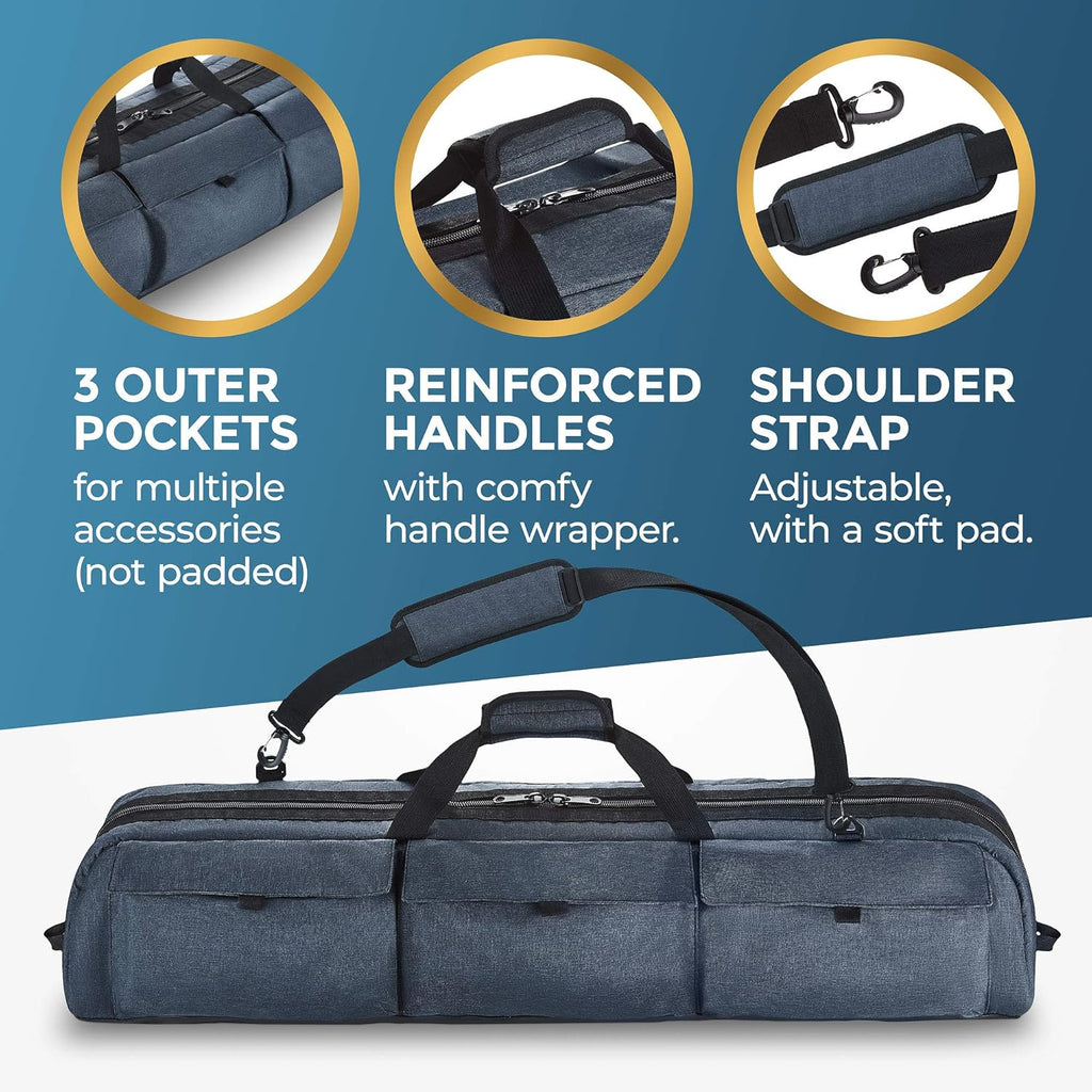 40 Inches Shock-Absorbent Telescope Carrying Case with Adjustable Shoulder Strap D7791