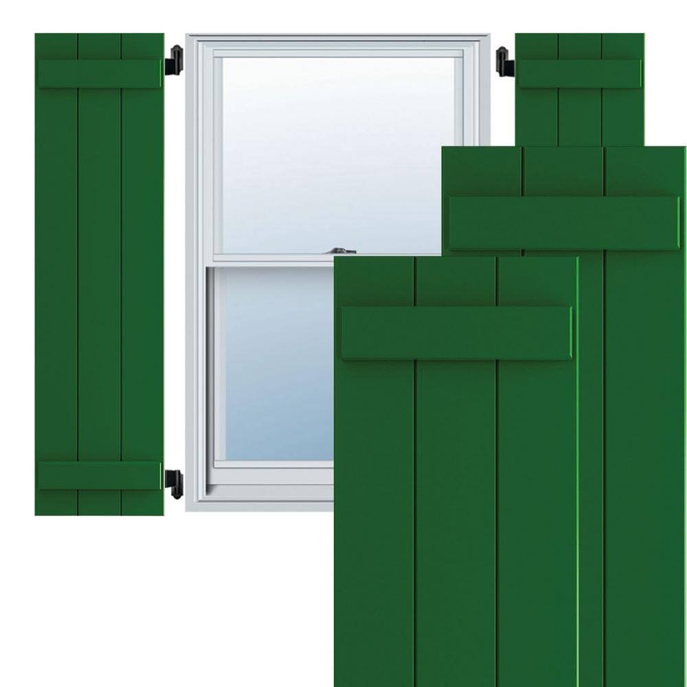 Chrome Composite Board-n-Batten Shutters, Per Pair N276246