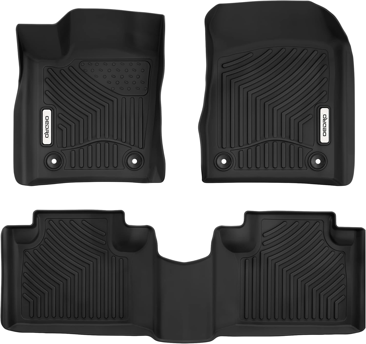 Black All Weather Rear Cargo Mats Liner L9095