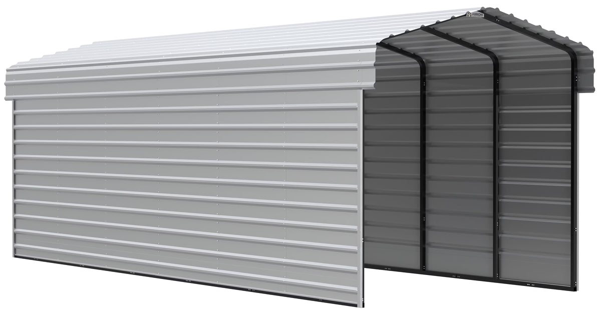 Galvanized Steel Carport Kit, 10' x 29' x 9' A9236