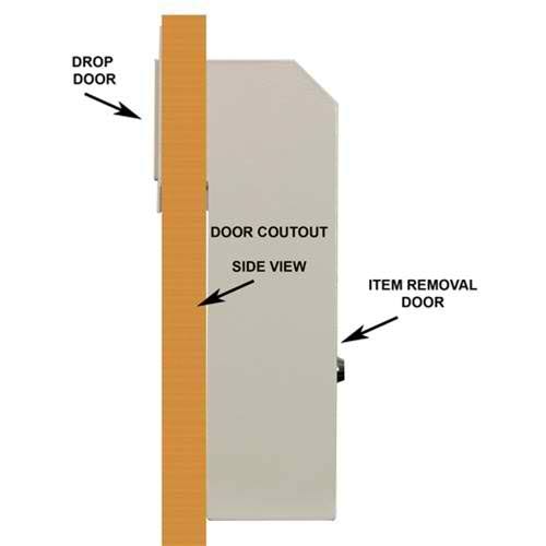 Through-the-door Locking Drop Box H27718