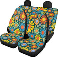 Wolf Seat Cover Full Set Universal Front Rear Bench Bucket Seat Cover Pack of 2 I637