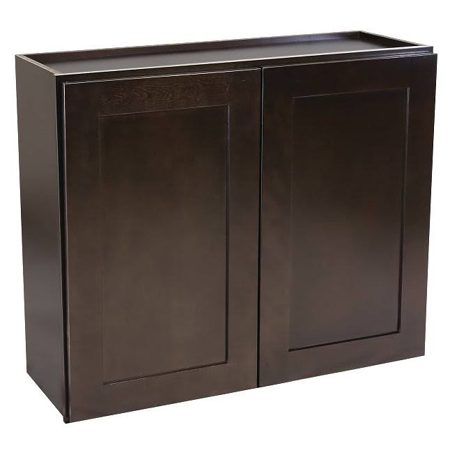 33x22 Fully Assembled Kitchen Wall Cabinet, Espresso Shaker D887212