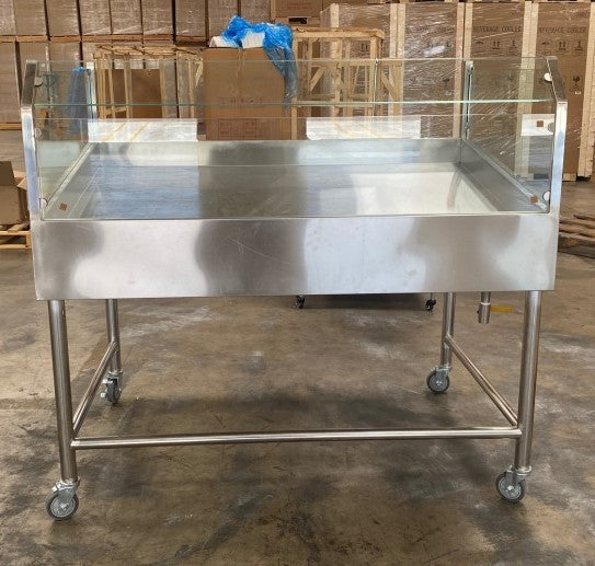 60 Seafood Display Table Ice Bin Cold Insulated Fish Meat R84097