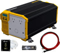3000 Watts Power Inverter 12V to 110V Modified Sine Wave Dual AC Outlets Hardwire Kit L77742