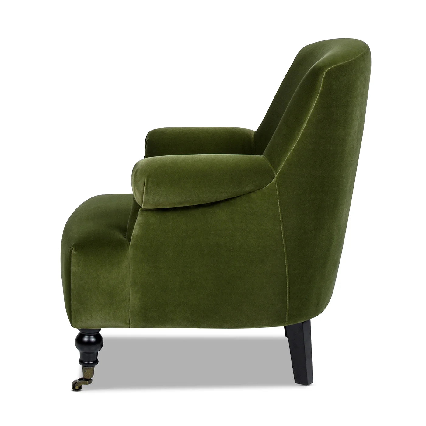 Olive Green Performance Velvet Accent Armchair F564