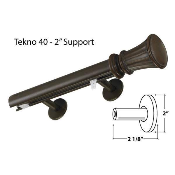 132 in. Traverse Rod with Finials in Dark Metalic Copper D967621