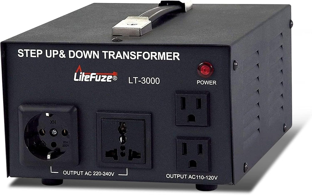 5000 Watt Voltage Converter Transformer 110V/220V Circuit Breaker Protection Heavy Duty C7597