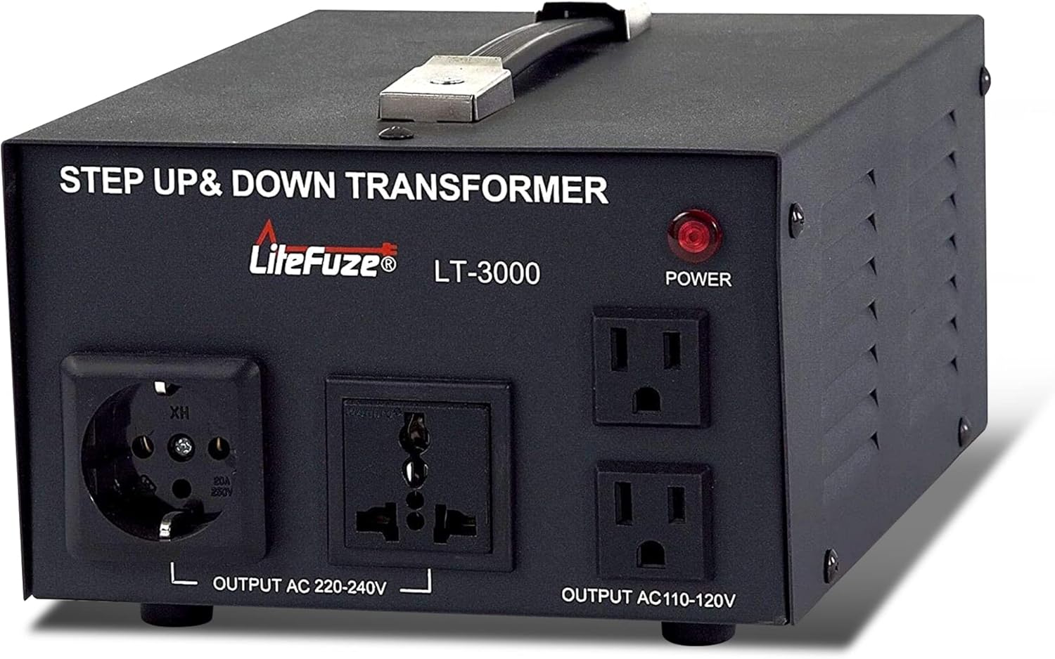 5000 Watt Voltage Converter Transformer 110V/220V Circuit Breaker Protection Heavy Duty C7597