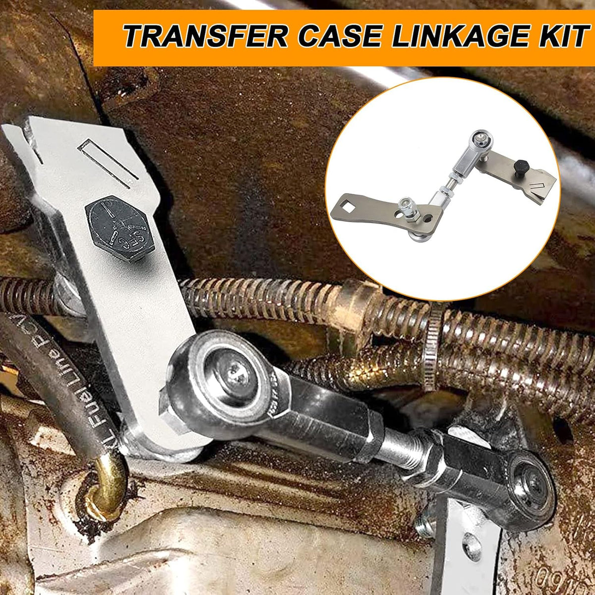 Stainless Steel Transfer Case Linkage Kit Pack of 2 A128