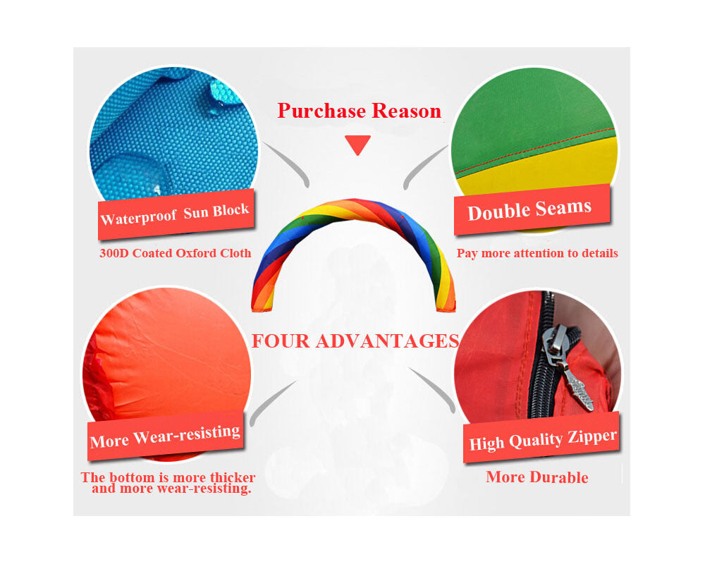 26ft Inflatable Rainbow Arch with Fixed Rope Q2301