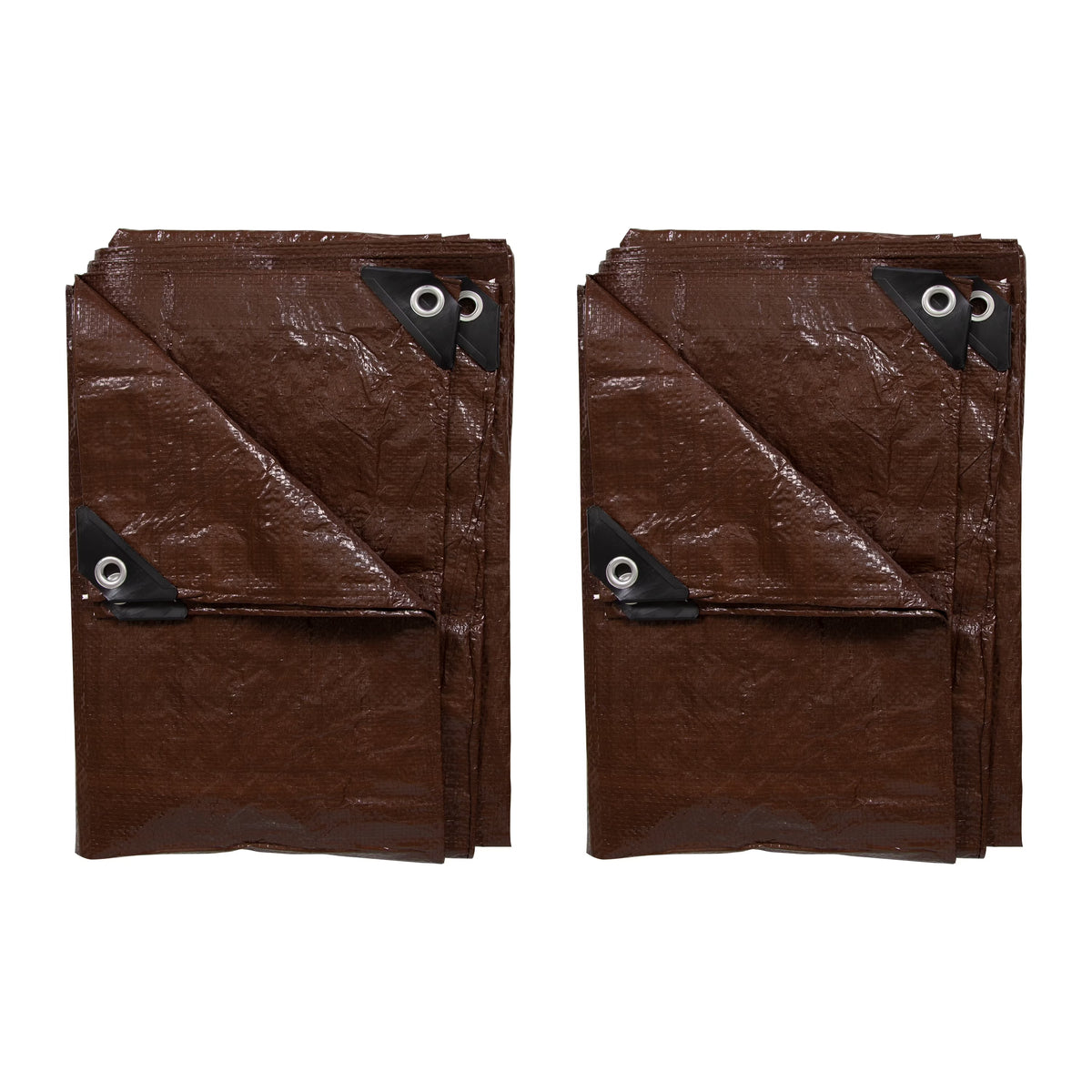 Brown Rip-Stop Tarp 12' x 16' 2 Pack D29055