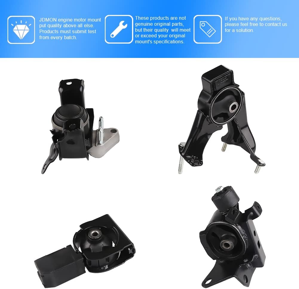 4Pcs Engine Motor Mount for Toyota Corolla 1.8L 2003-2008 Automatic Trans F30543