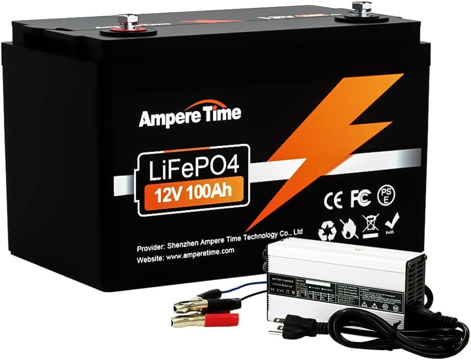 12V 50Ah LiFePO4 Battery with 14.6V 10A Charger and 50A BMS D959349