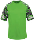 Lime Camo Youth Tee V9043