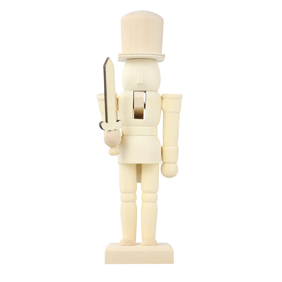Unpainted Wooden Nutcracker Soldier V16835