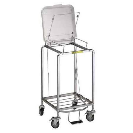 Gray Laundry Hamper Cart, 3.5 Cu ft I261