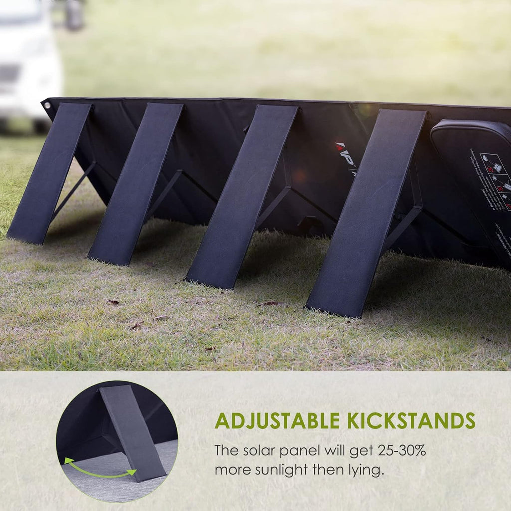 200W Portable Foldable Monocrystalline Solar Panel Kit with MC-4 Output N627
