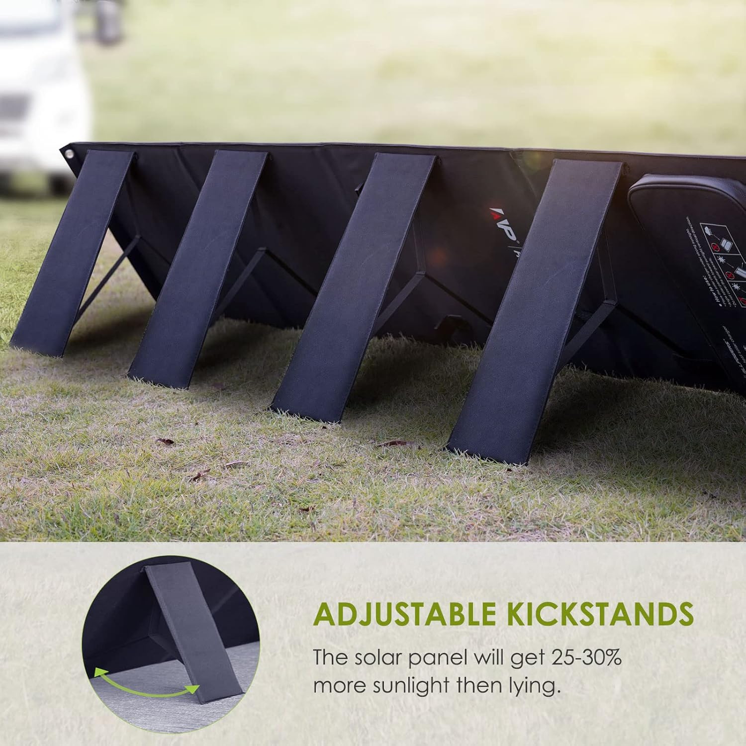 200W Portable Foldable Monocrystalline Solar Panel Kit with MC-4 Output N627