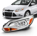 Chrome Trim Halogen Headlight Driver Left Pack of 2 K611