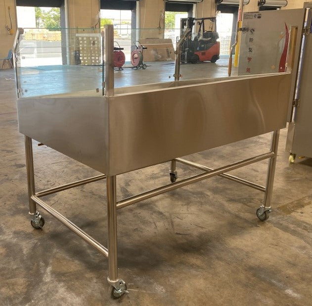 60 Seafood Display Table Ice Bin Cold Insulated Fish Meat R84097