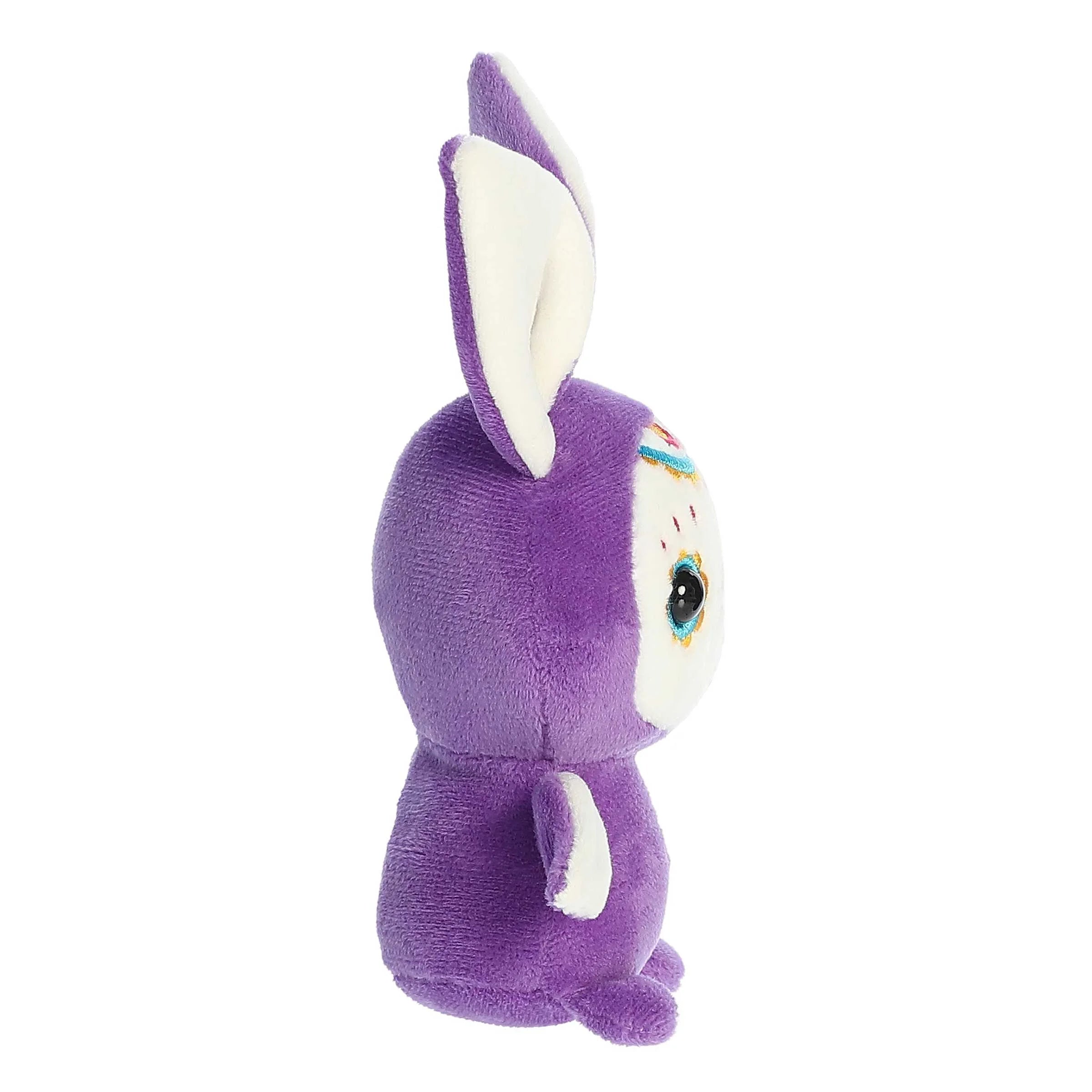 Small Purple Sugar Skull Bat Stuffed Animal B854