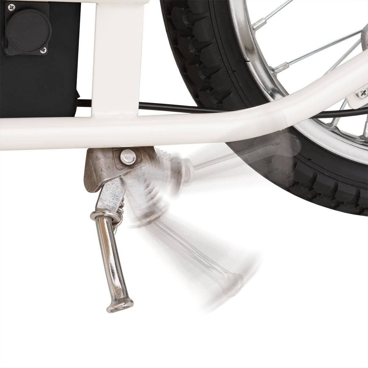 Green Electric Scooter with Seat and Rack P435788
