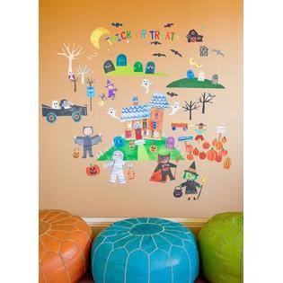 194 Piece Halloween Peel and Place Wall Decal Set R94832