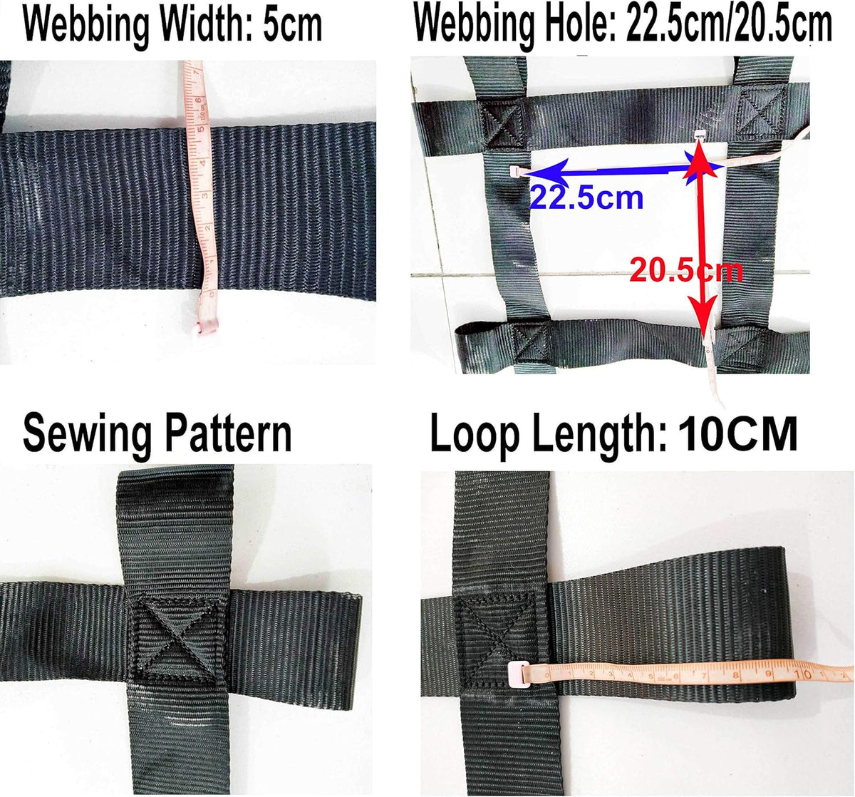 10 ft X 8 ft Black Climbing Cargo Net A3094