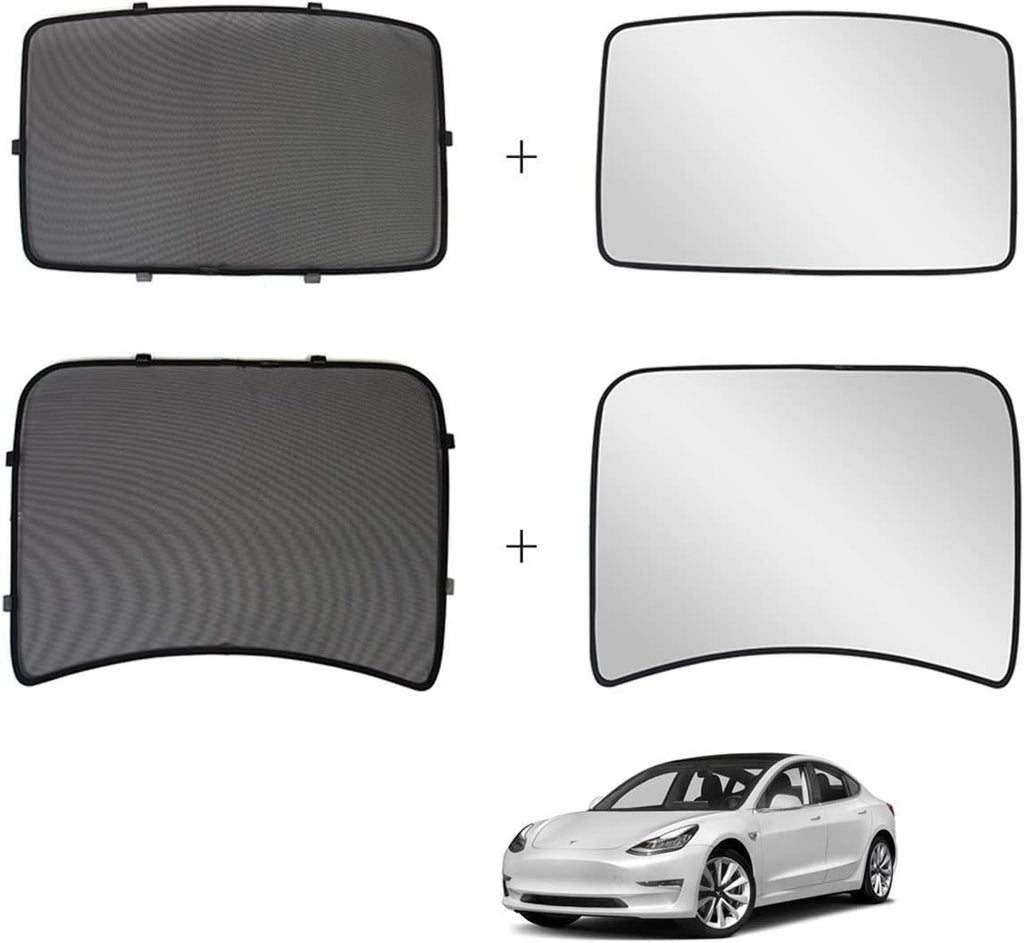 Glass Roof Sunshade Set of 4 Pieces V2407