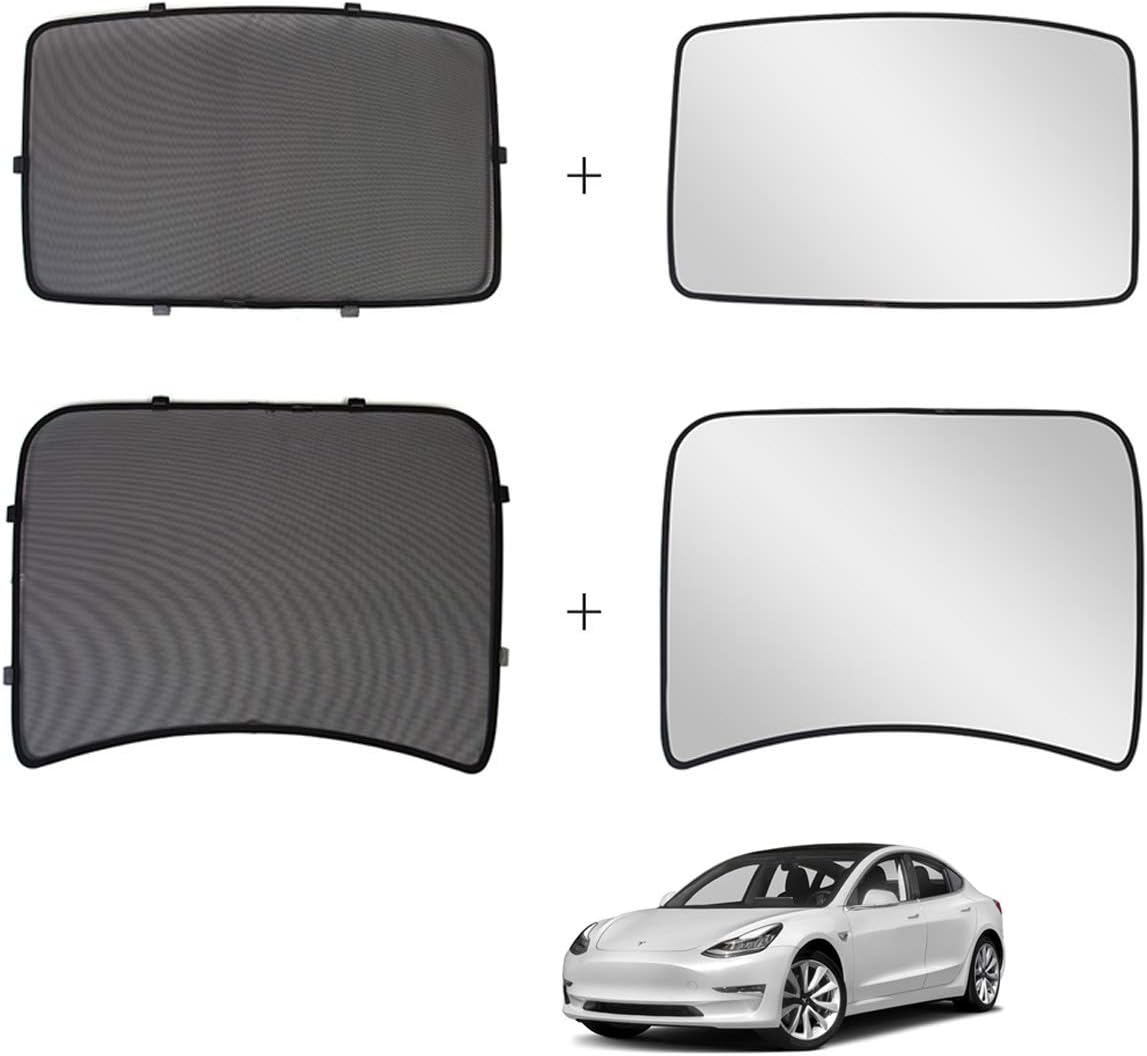 Glass Roof Sunshade Set of 4 Pieces V2407