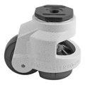 3 in. Nylon Wheel Metric Stem Leveling Caster Ivory H723446