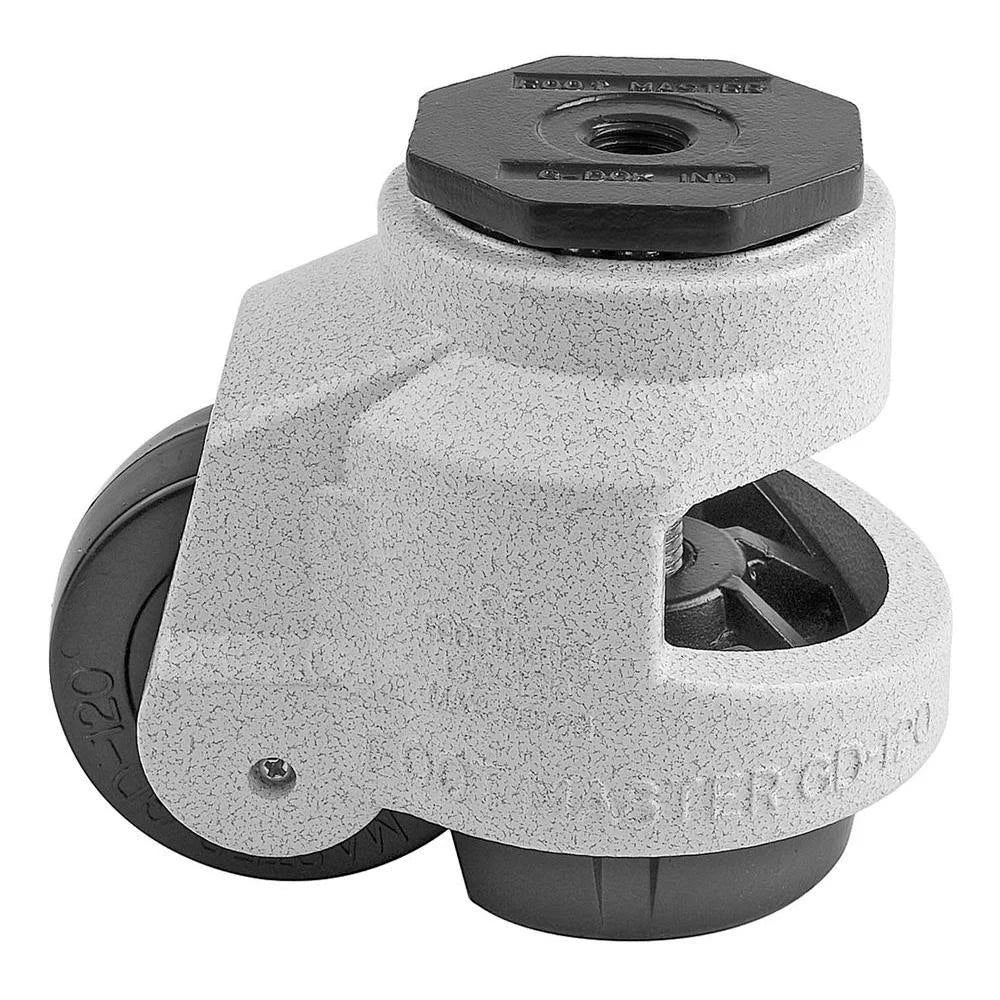 3 in. Nylon Wheel Metric Stem Leveling Caster Ivory H723446