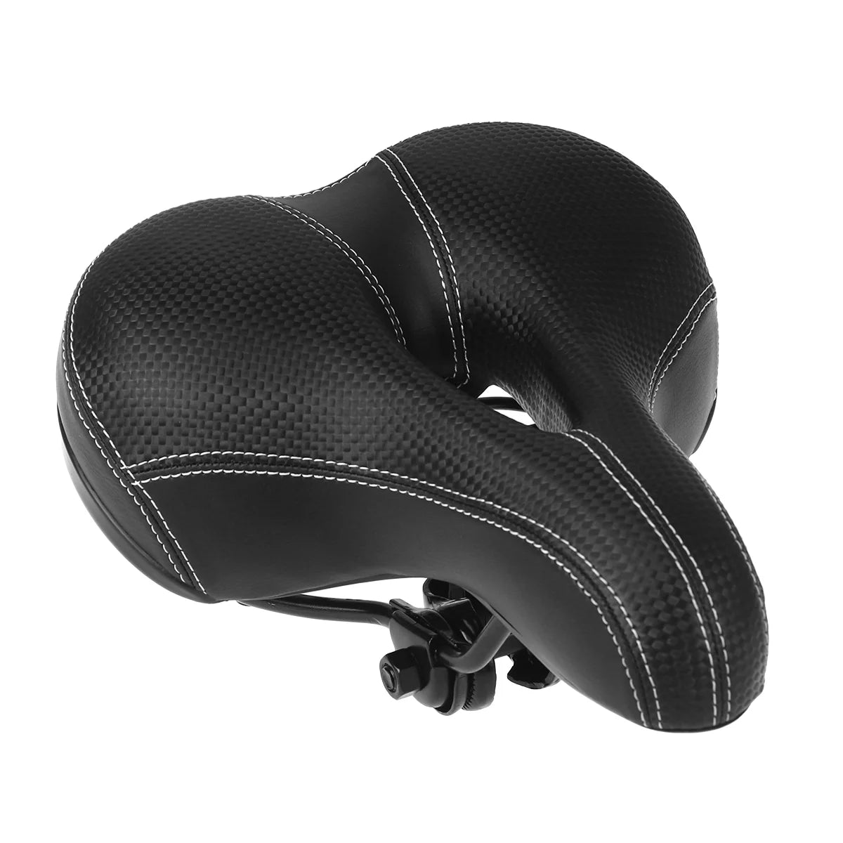 Black Wide Bike Cushion Seat With Waterproof Cover M4602